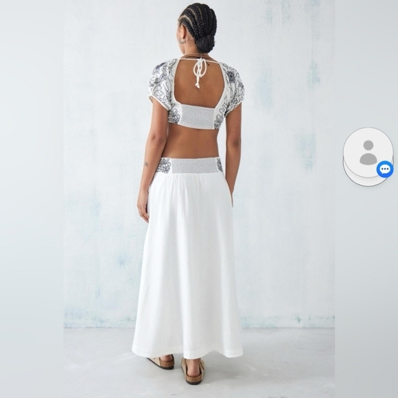 Free People Lotus Set in White Black Combo - Picture 2 of 6